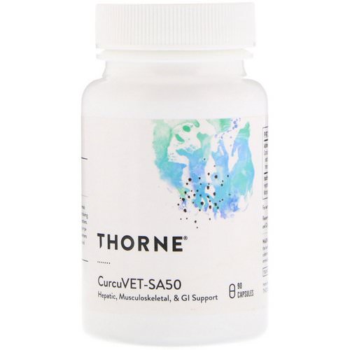 Thorne Research, CurcuVET-SA50, 90 Capsules فوائد