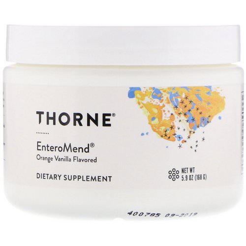Thorne Research, EnteroMend, Orange Vanilla, 5.9 oz (168 g) فوائد