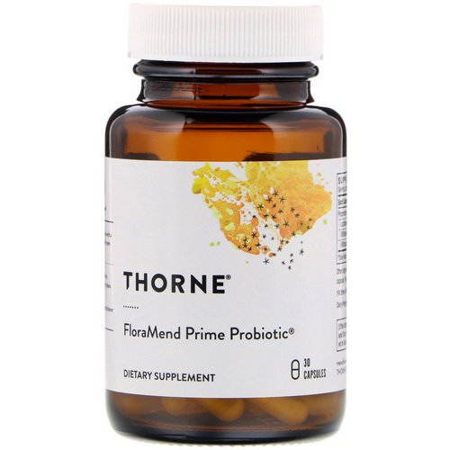 Thorne Research, FloraMend Prime Probiotic, 30 Capsules فوائد