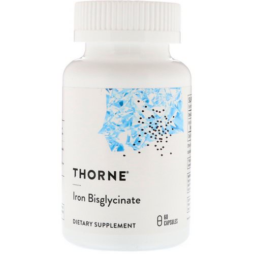 Thorne Research, Iron Bisglycinate, 60 Capsules فوائد