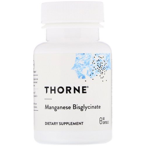 Thorne Research, Manganese Bisglycinate, 60 Capsules فوائد