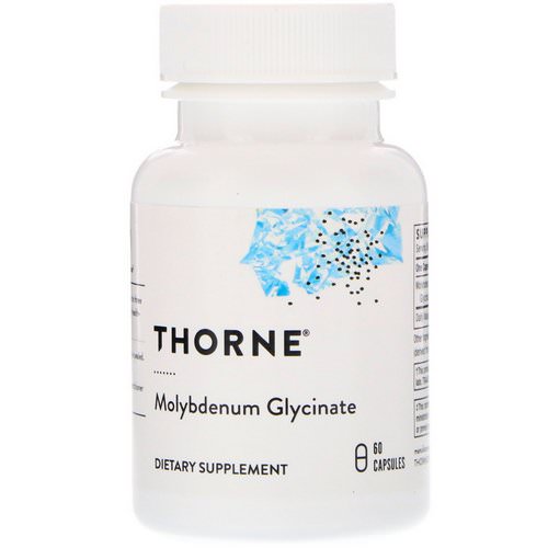 Thorne Research, Molybdenum Glycinate, 60 Capsules فوائد