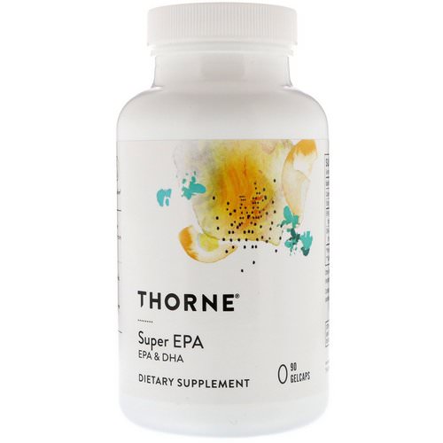 Thorne Research, Super EPA, EPA & DHA, 90 Gelcaps فوائد