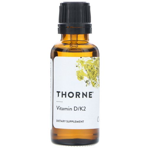 Thorne Research, Vitamin D/K2, 1 fl oz (30 ml) فوائد