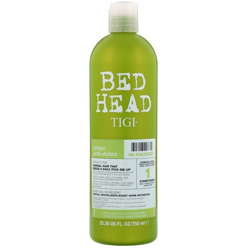 TIGI, Bed Head, Urban Anti+dotes, Re-Energize, Damage Level 1 Conditioner, 25.36 fl oz (750 ml) فوائد