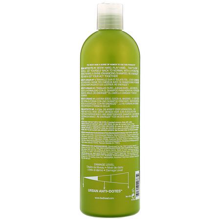 TIGI, Bed Head, Urban Anti+dotes, Re-Energize, Damage Level 1 Shampoo, 25.36 fl oz (750 ml):بلسم, شامب,
