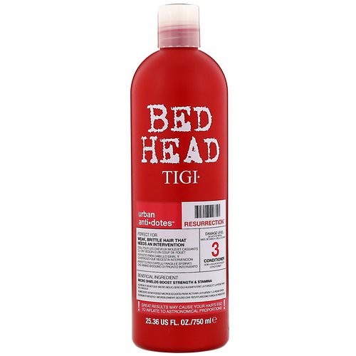 TIGI, Bed Head, Urban Anti+dotes, Resurrection, Damage Level 3 Conditioner, 25.36 fl oz (750 ml) فوائد