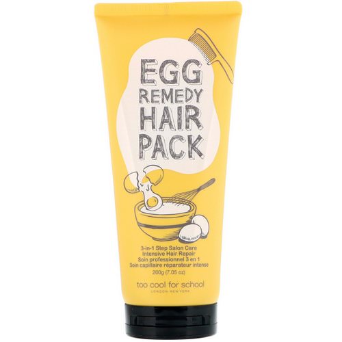 Too Cool for School, Egg Remedy Hair Pack, 7.05 oz (200 g) فوائد