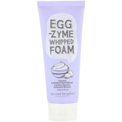 Too Cool for School, Egg-zyme Whipped Foam, Enzyme Exfoliation Foam Cleanser, 5.29 oz (150 g) فوائد