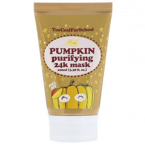 Too Cool for School, Pumpkin Purifying 24K Mask, 3.38 fl oz (100 ml) فوائد
