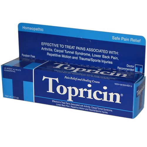 Topricin, Pain Relief and Healing Cream, 2.0 oz فوائد