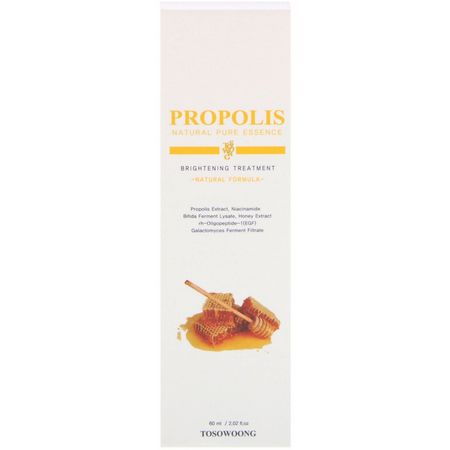 Tosowoong, Propolis Natural Pure Essence, Brightening Treatment, 2.02 fl oz. (60 ml):تفتيح, علاجات