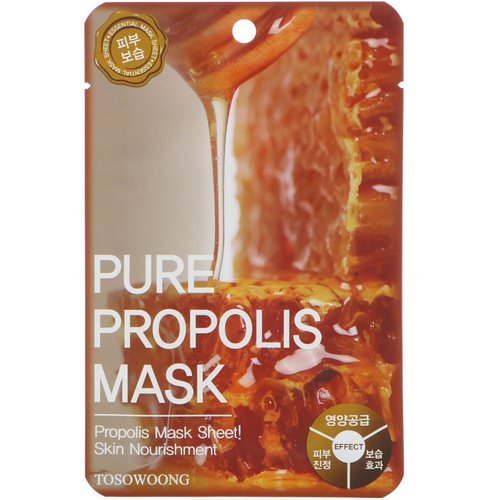 Tosowoong, Pure Propolis Mask, 10 Masks, 25 g Each فوائد
