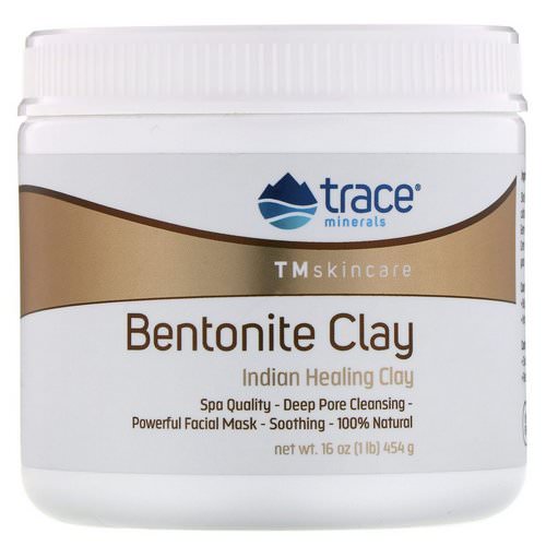 Trace Minerals Research, Bentonite Clay, Indian Healing Clay, 16 oz (454 g) فوائد