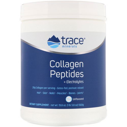 Trace Minerals Research, Collagen Peptides + Electrolytes, Unflavored, 19.8 oz (560 g) فوائد
