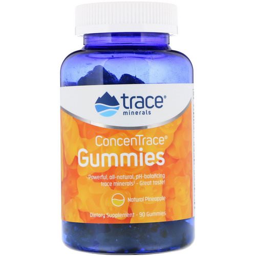 Trace Minerals Research, ConcenTrace, Gummies, Natural Pineapple, 90 Gummies فوائد