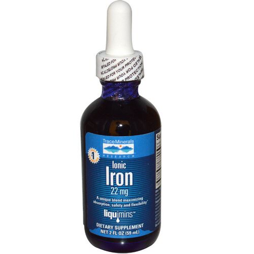 Trace Minerals Research, Ionic Iron, 22 mg, 1.9 fl oz (56 ml) فوائد