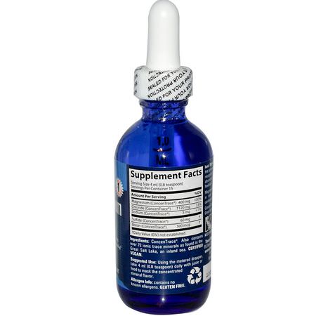 Trace Minerals Research, Ionic Magnesium, 400 mg, 2 fl oz (59 ml):Trace Minerals, Magnesium