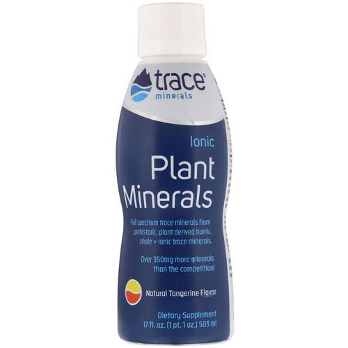 Trace Minerals Research, Ionic Plant Minerals, Natural Tangerine Flavor, 17 fl oz (503 ml) فوائد