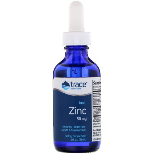 Trace Minerals Research, Ionic Zinc, 50 mg, 2 fl oz (59 ml) فوائد