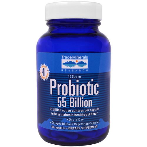 Trace Minerals Research, Probiotic, 55 Billion, 30 Capsules فوائد