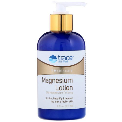 Trace Minerals Research, TMskincare, Magnesium Lotion, 8 fl oz (237 ml) فوائد