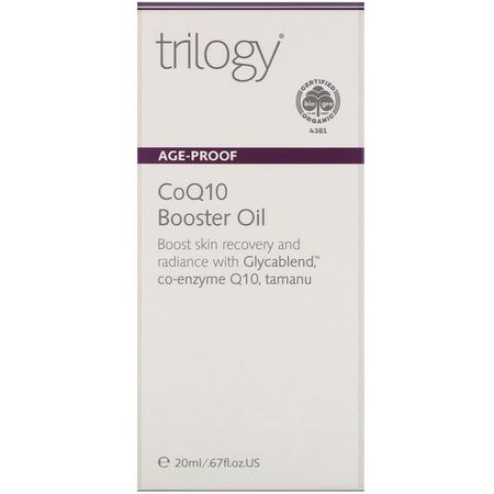 Trilogy, Age-Proof, CoQ10 Booster Oil, 0.67 fl oz (20 ml):مرطب لل,جه, العناية بالبشرة
