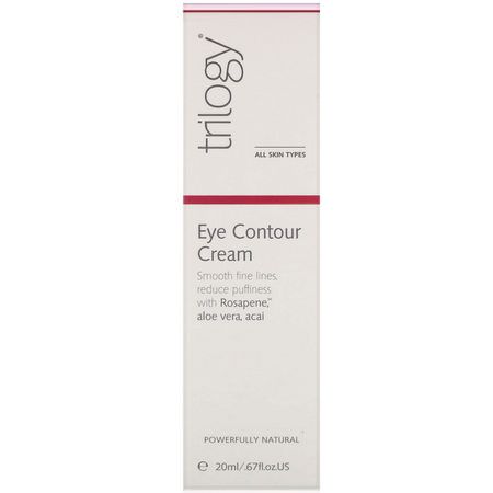 Trilogy, Eye Contour Cream, .67 fl oz (20 ml):العلاجات, كريم العين