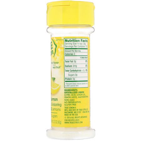True Citrus, True Lemon, Crystallized Lemon, 2.12 oz (60 g):معززات المشر,بات, الكريمات