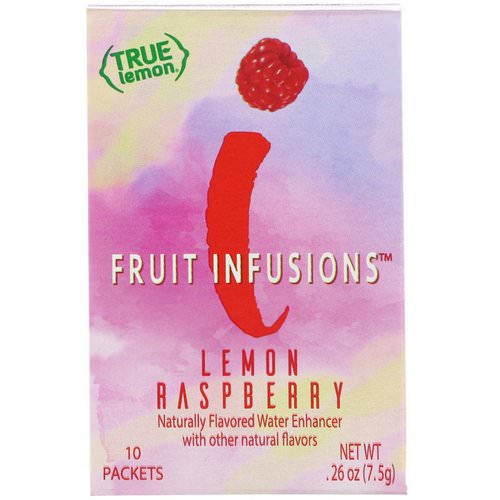 True Citrus, True Lemon, Fruit Infusion, Lemon Raspberry, 10 Packets, .26 oz (7.5 g) فوائد