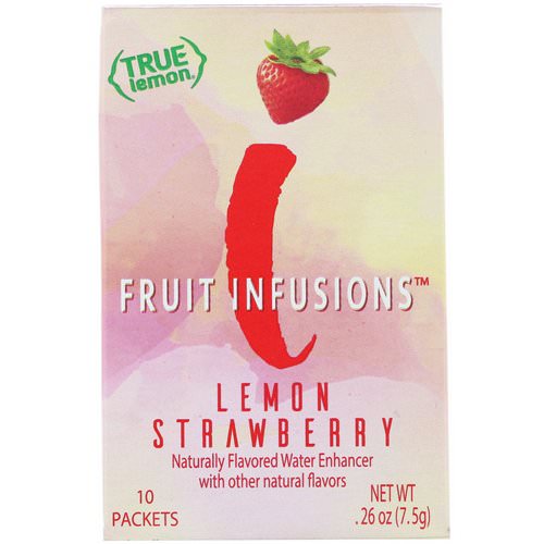 True Citrus, True Lemon, Fruit Infusion, Lemon Strawberry, 10 Packets, .26 oz (7.5 g) فوائد
