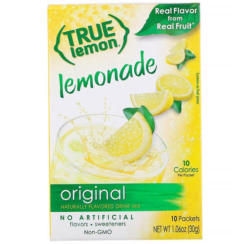 True Citrus, True Lemon, Original Lemonade, 10 Packets, 1.06 oz (30 g) فوائد