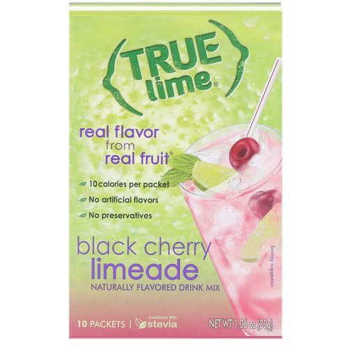 True Citrus, True Lime, Black Cherry Limeade, 10 Packets, 1.06 oz (30 g) فوائد