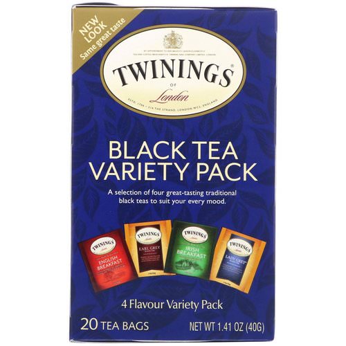 Twinings, Black Tea Variety Pack, 20 Tea Bags, 1.41 oz (40 g) فوائد
