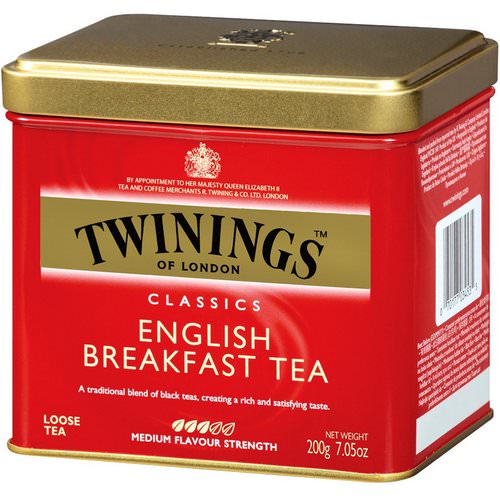 Twinings, Classics, English Breakfast Loose Tea, 7.05 oz (200 g) فوائد