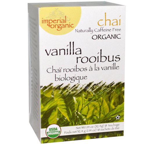 Uncle Lee's Tea, Imperial Organic Vanilla Rooibos Chai, Caffeine Free, 18 Tea Bags, 1.14 oz (32.4 g) فوائد