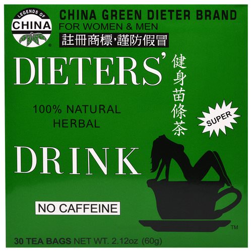 Uncle Lee's Tea, Legends of China, Dieter's 100% Natural Herbal Drink, No Caffeine, 30 Tea Bags, 2.42 oz (69.g) فوائد