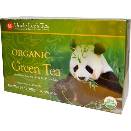 Uncle Lee's Tea, Organic Green Tea, 100 Tea Bags, 5.64 oz (160 g) فوائد