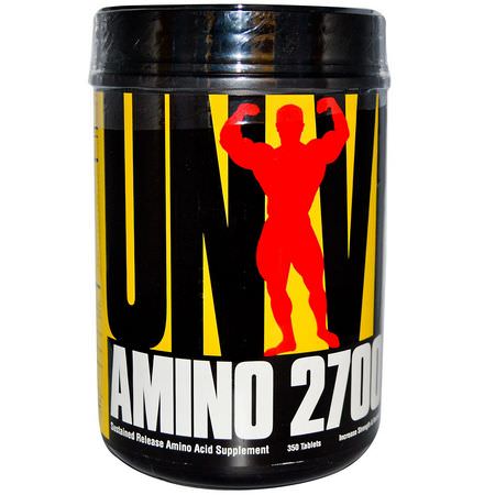 Universal Nutrition, Amino 2700, Sustained Release Amino Acid Supplement, 350 Tablets:الأحماض الأمينية