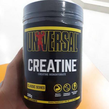 Universal Nutrition, Creatine, Unflavored, 500 g, 1.1 lb (500 g)