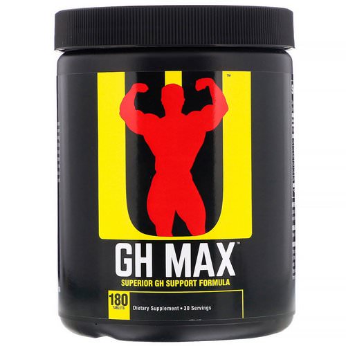 Universal Nutrition, GH Max, Superior GH Support Formula, 180 Tablets فوائد
