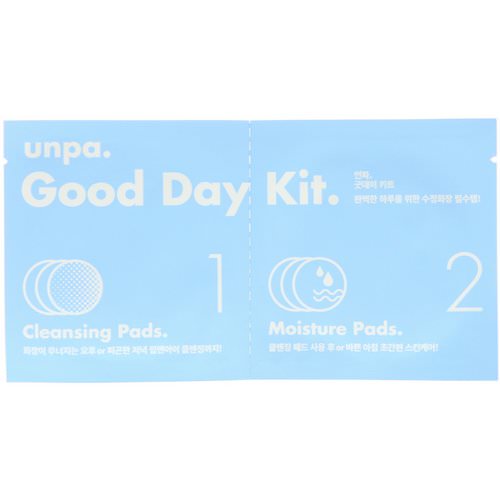Unpa, Good Day Kit, Cleansing Pads & Moisture Pads, 6 Piece Kit فوائد
