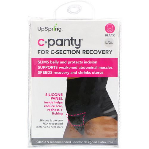 UpSpring, C-Panty, For C-Section Recovery, Black, Size L/XL فوائد