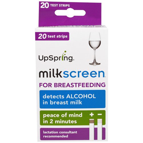 UpSpring, Milkscreen, 20 Test Strips فوائد