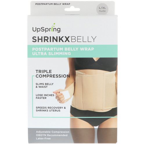 UpSpring, Shrinkx Belly, Postpartum Belly Wrap, Size L/XL, Nude فوائد