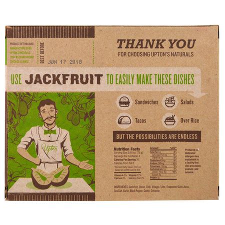 Upton's Naturals, Jackfruit, Chili Lime Carnitas, 10.6 oz (300 g):