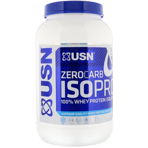 USN, Zero Carb ISOPRO, 100% Whey Protein Isolate, Apple Pie, 1.65 lb (750 g) فوائد