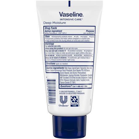 Vaseline, Intensive Care, Deep Moisture, Vaseline Jelly Cream, 4.5 oz (127 g):ل,سي,ن, الأكزيما