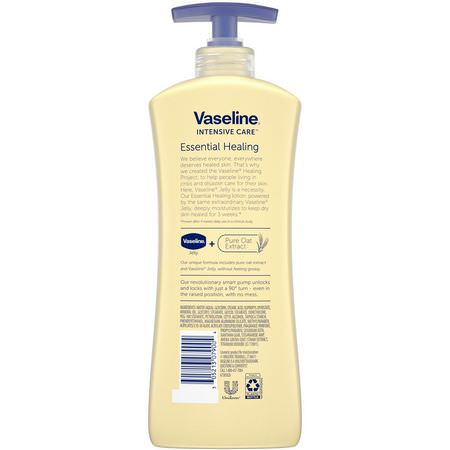 Vaseline, Intensive Care, Essential Healing Body Lotion, 20.3 fl oz (600 ml):مرطب جسم, حمام