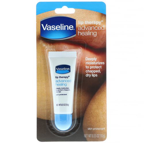 Vaseline, Lip Therapy, Advanced Healing Skin Protectant, 0.35 oz (10 g) فوائد